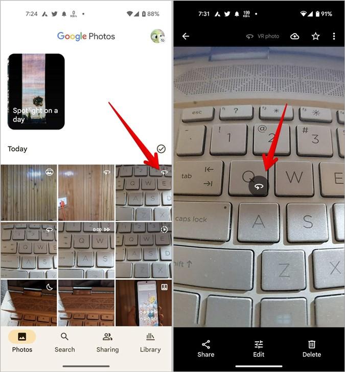 Google 照片上的各種符號和圖示有何意義
