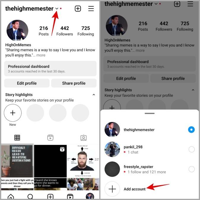 如何在 Instagram 上新增和切換多個帳戶