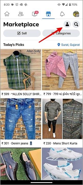 如何查看 Facebook Marketplace 上保存的項目