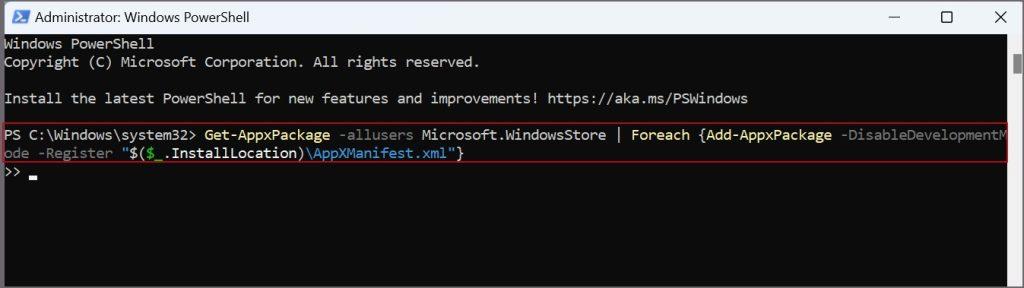 11 修復「您需要新應用程式才能開啟此 MS-Windows-Store」錯誤