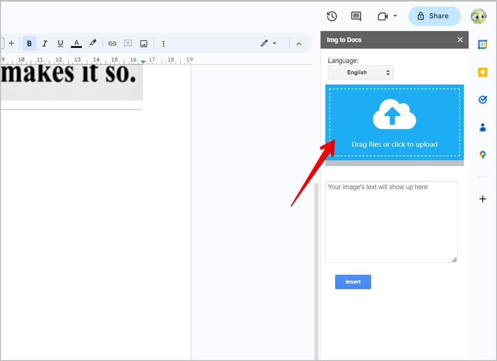 在 Google 文件中將圖像轉換為文字的 4 種方法