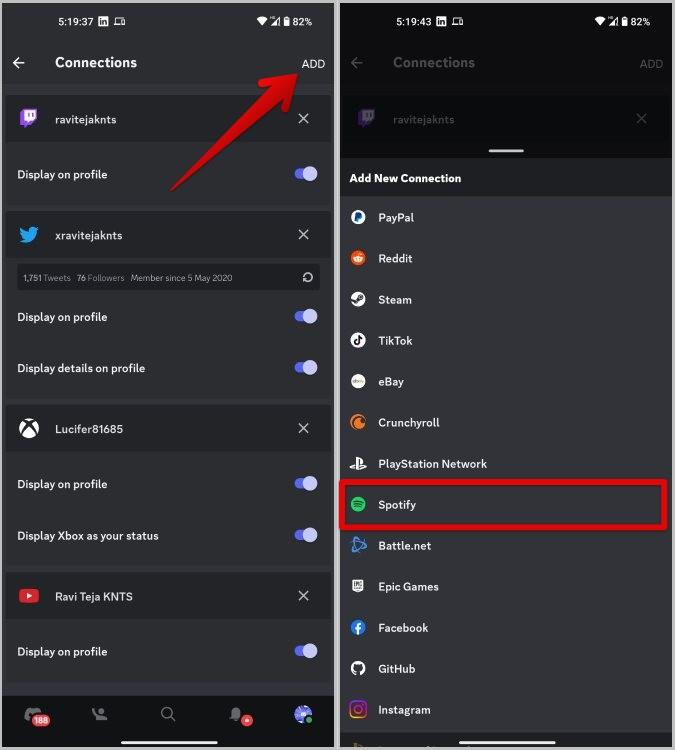 如何在 Discord 狀態上顯示 Spotify