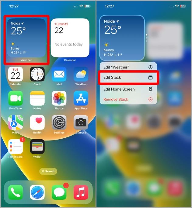 如何在 iPhone 上建立、編輯和刪除小工具堆疊