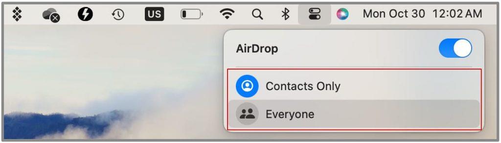 如何在 MacBook 上使用 AirDrop