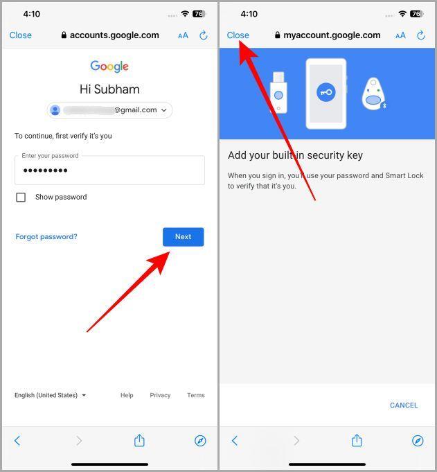 如何使用手機作為 Google 帳戶的（藍牙）安全金鑰
