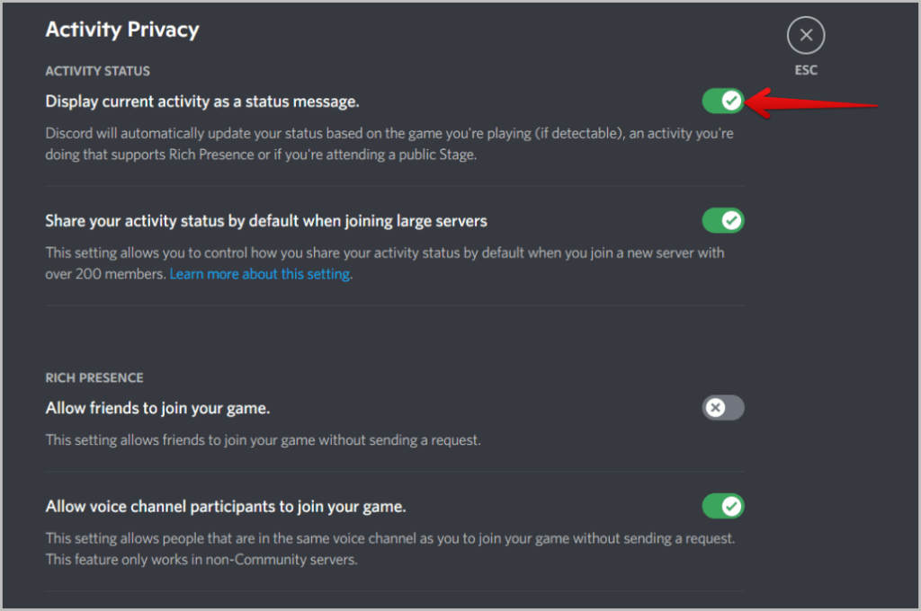 如何啟用自訂 Discord 豐富狀態