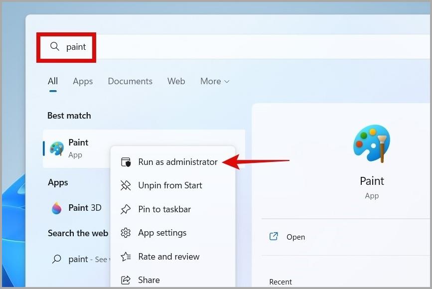Paint 或 Paint 3D 在 Windows 11 上無法運作的 7 個修復