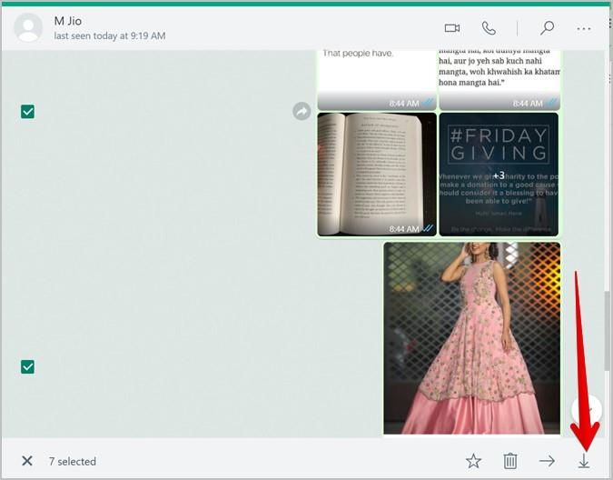 如何從 WhatsApp 下載多張照片或視頻