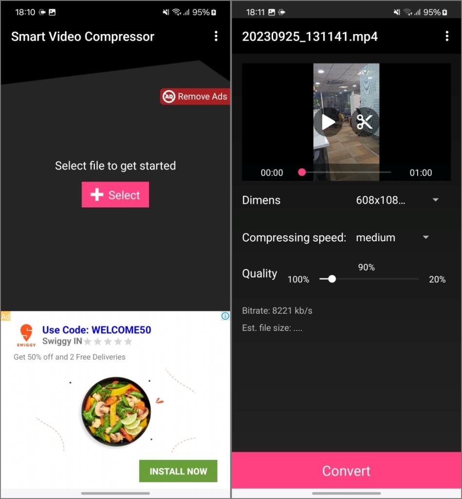 Android 上 5 款最佳影片壓縮應用
