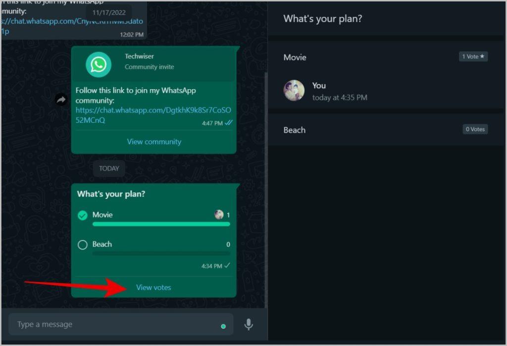 如何在 WhatsApp 行動版、桌面版和網頁版上建立投票