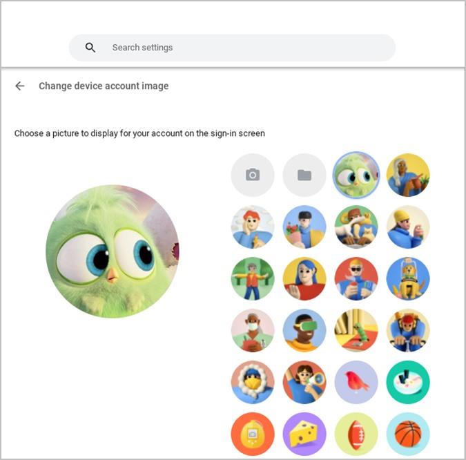 如何在 Chromebook 上更改個人資料圖片