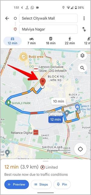 Google 地圖中的各種圖示和符號有何意義