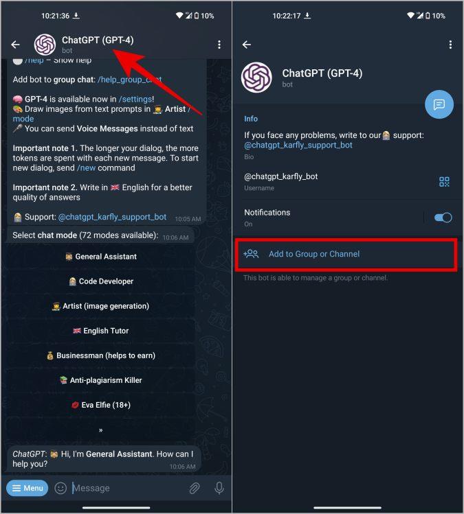 如何在 Telegram 上隨處使用 ChatGPT