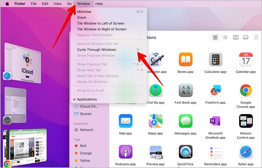 在 Mac 中同一應用程式的 Windows 之間切換的 5 種方法