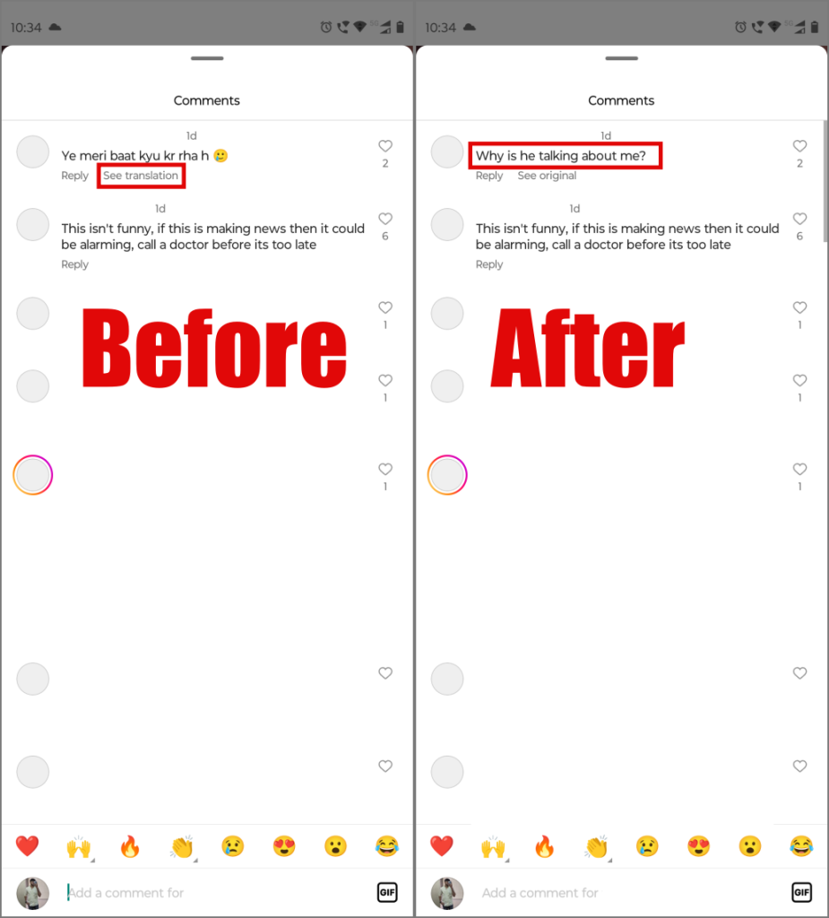 如何翻譯 Instagram 故事、標題、評論和簡介