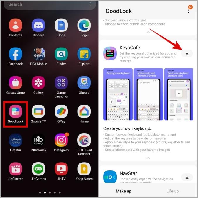 如何使用 Good Lock 模組變更三星鍵盤主題