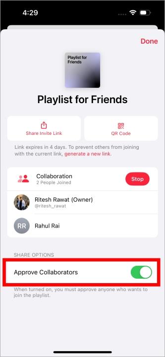 如何在 Apple Music 上建立協作播放列表