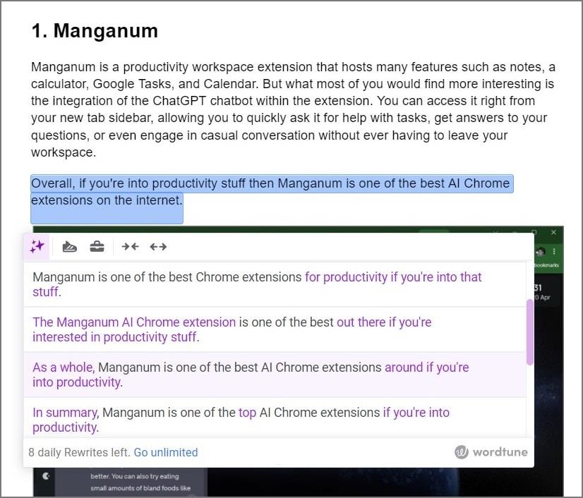 10 個可提高生產力的最佳 AI 支援 Chrome 擴展