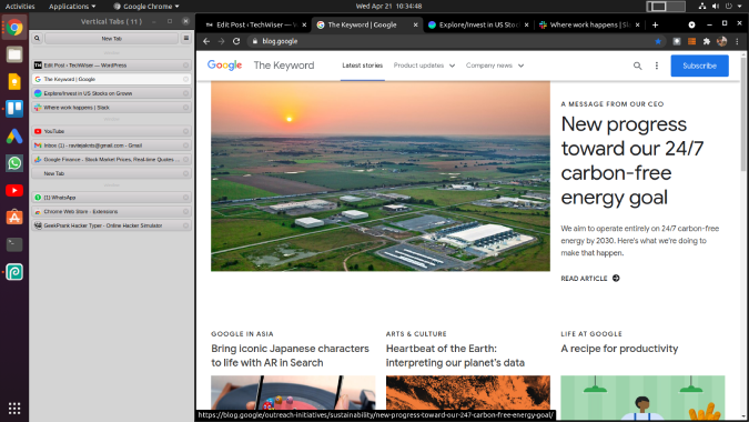如何在 Chrome 和 Firefox 上取得 Edge 的垂直分頁功能