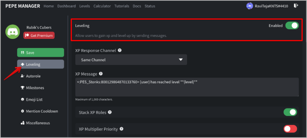 適用於 MEE6 等級的免費替代 Discord 機器人
