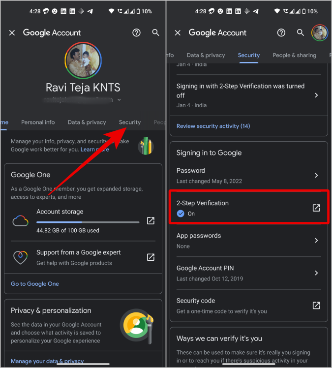 如何在 Gmail/Google 上啟用雙重認證