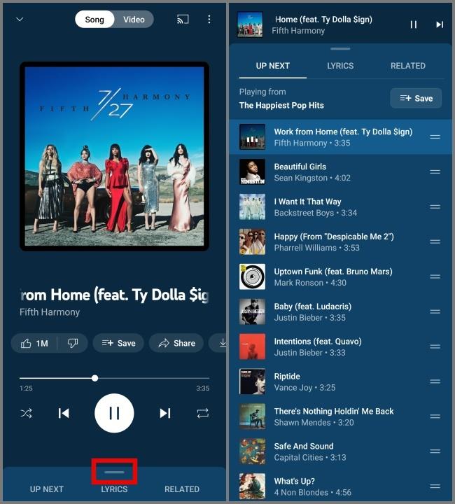 YouTube Music 上的符號和圖示有何意義