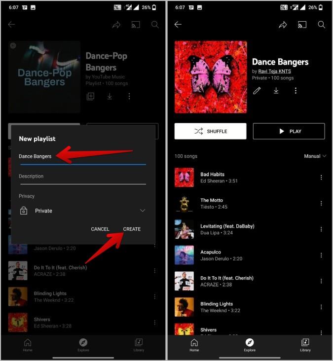 在 YouTube Music 上建立和保存播放清單的 4 種方法