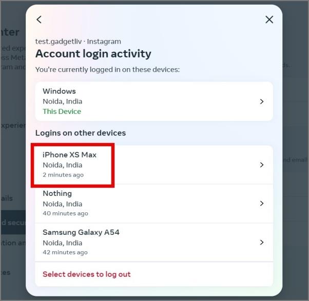 如何在所有裝置上登出 Instagram