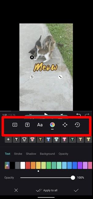 如何在不同時間為 Instagram Reels 新增文本