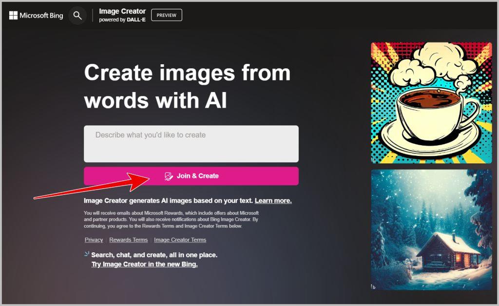 如何使用 Microsoft Bing Image Creator