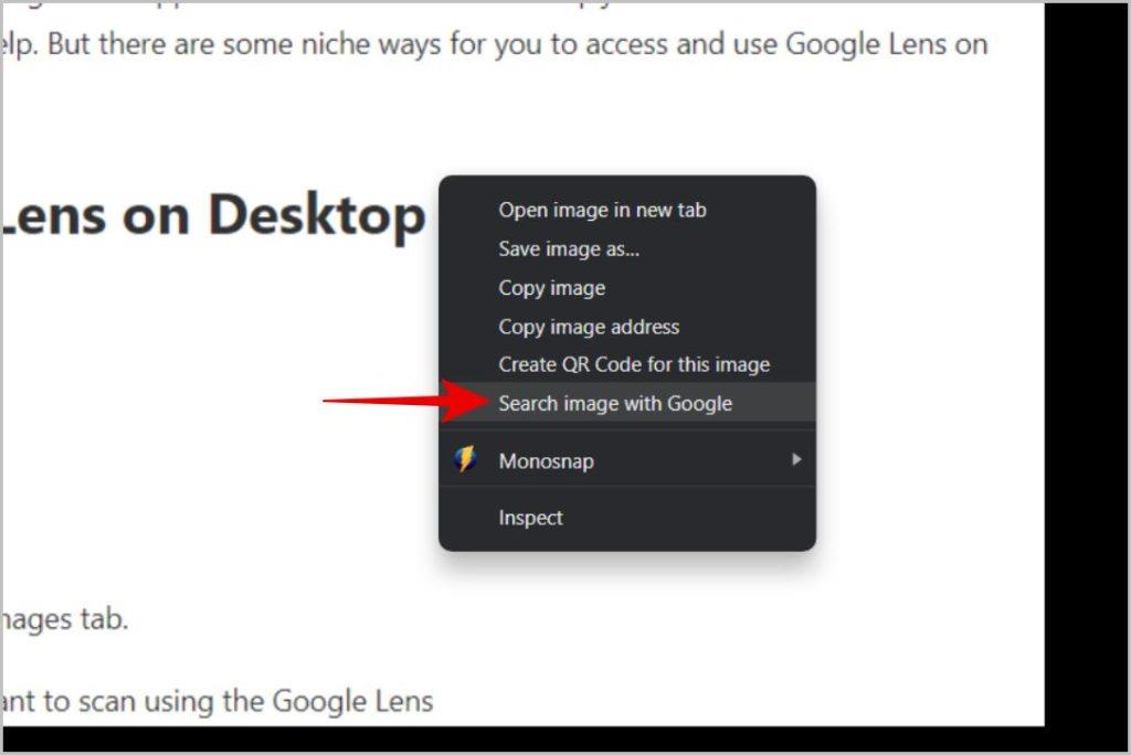 如何在桌面上存取和使用 Google Lens