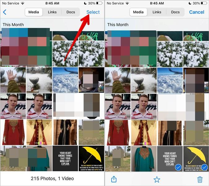 如何從 WhatsApp 下載多張照片或視頻