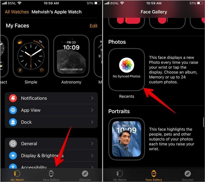 如何在 Apple Watch 上放置多張圖片