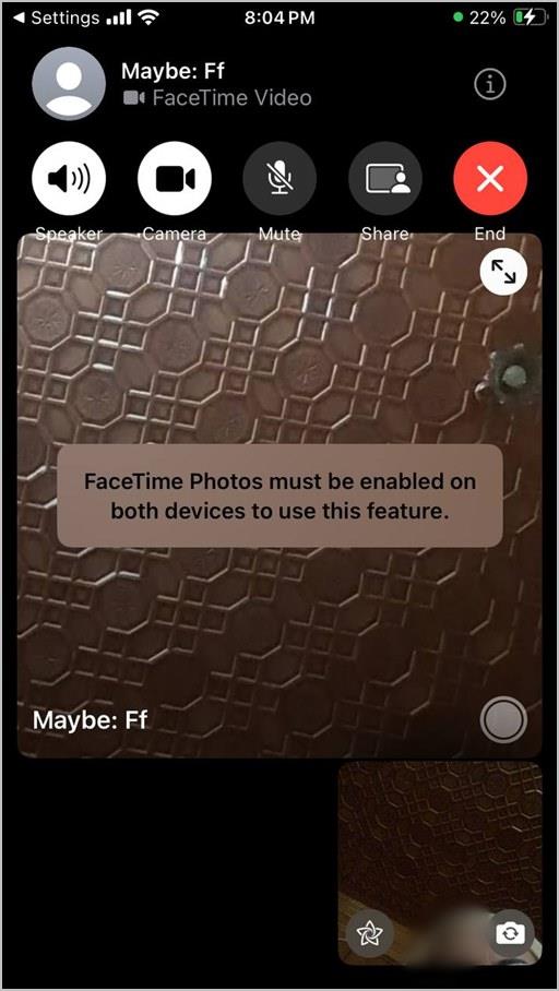 FaceTime 上的 F 和其他符號是什麼意思