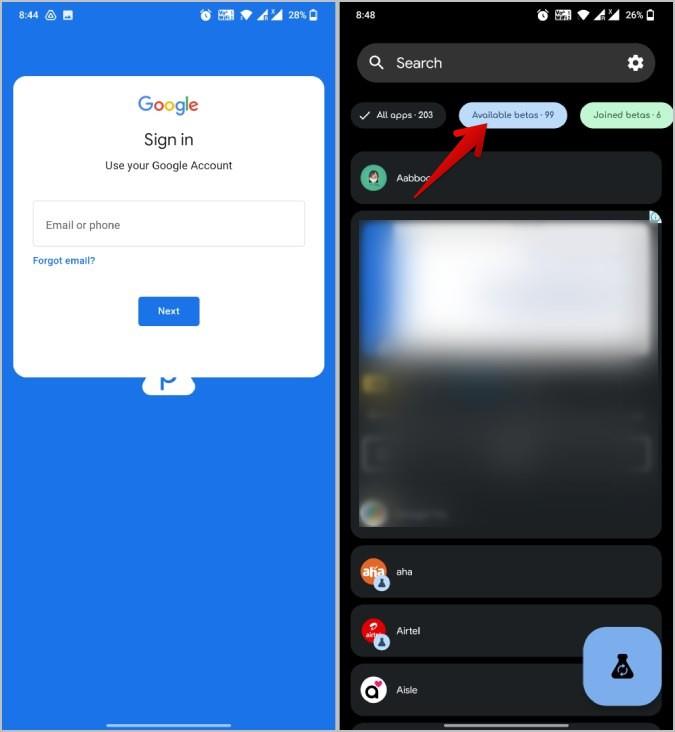 如何在有/沒有 Play 商店的情況下加入 Android 應用程式的 Beta 計劃