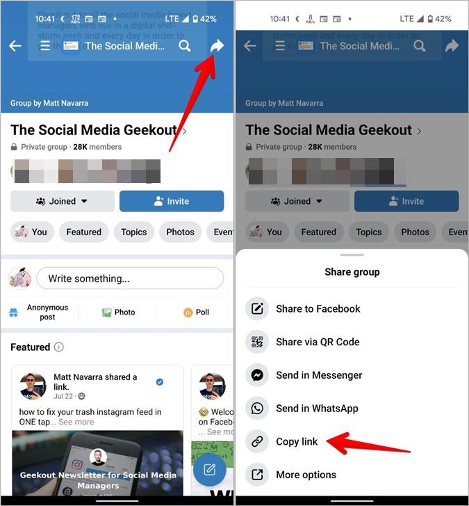 如何尋找和分享個人資料、貼文等的 Facebook URL。