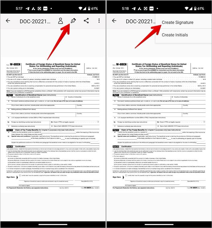 如何在 Android 和 iPhone 上的 WhatsApp 上簽署文檔