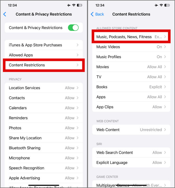 無法在 iPhone 上的 Apple Music 中播放露骨音樂的 8 個修復