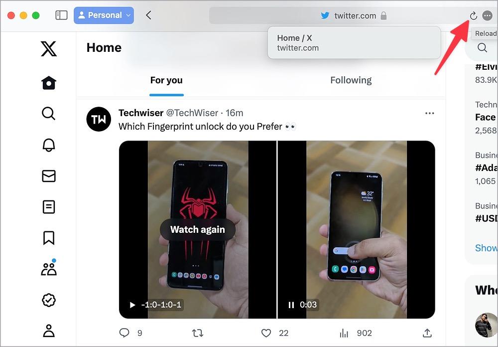 Twitter (X) 在 iPhone、iPad 和 Mac 上的 Safari 瀏覽器中無法載入的 10 個修復
