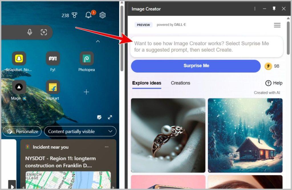 如何使用 Microsoft Bing Image Creator