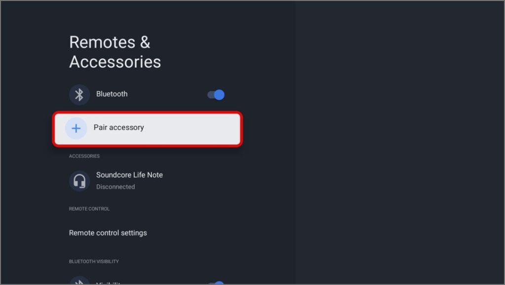 如何將藍牙音訊裝置與 Google TV 連接