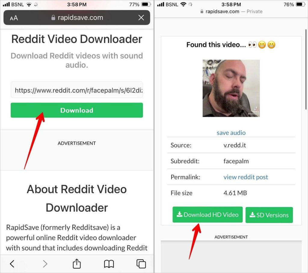 如何在 iPhone 上下載有聲 Reddit 視頻