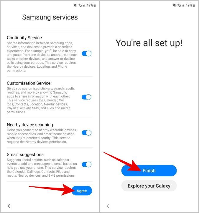 如何透過快速配對設定三星 Galaxy S23