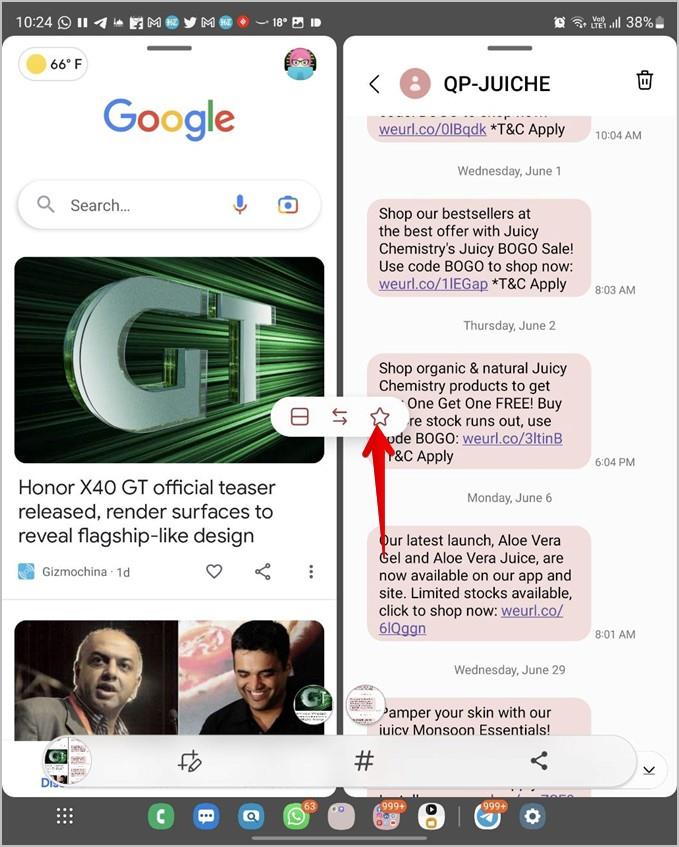 在三星 Galaxy Fold 手機中使用工作列的 9 個技巧