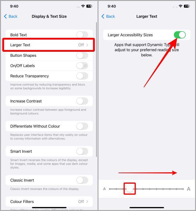 在 iPhone 上更改文字/字體大小的最簡單方法