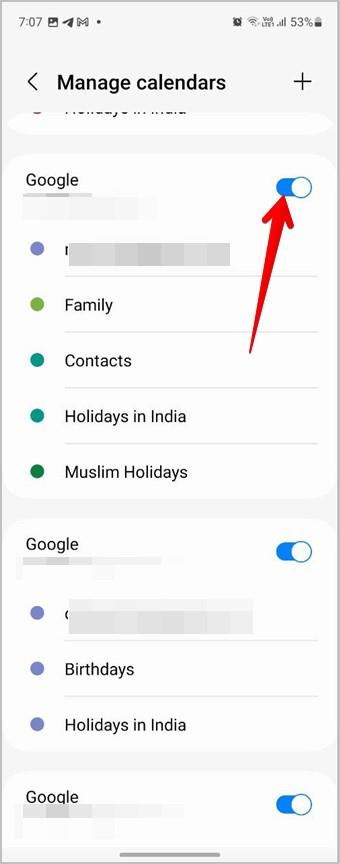 如何從 Google 和三星日曆新增/刪除假期
