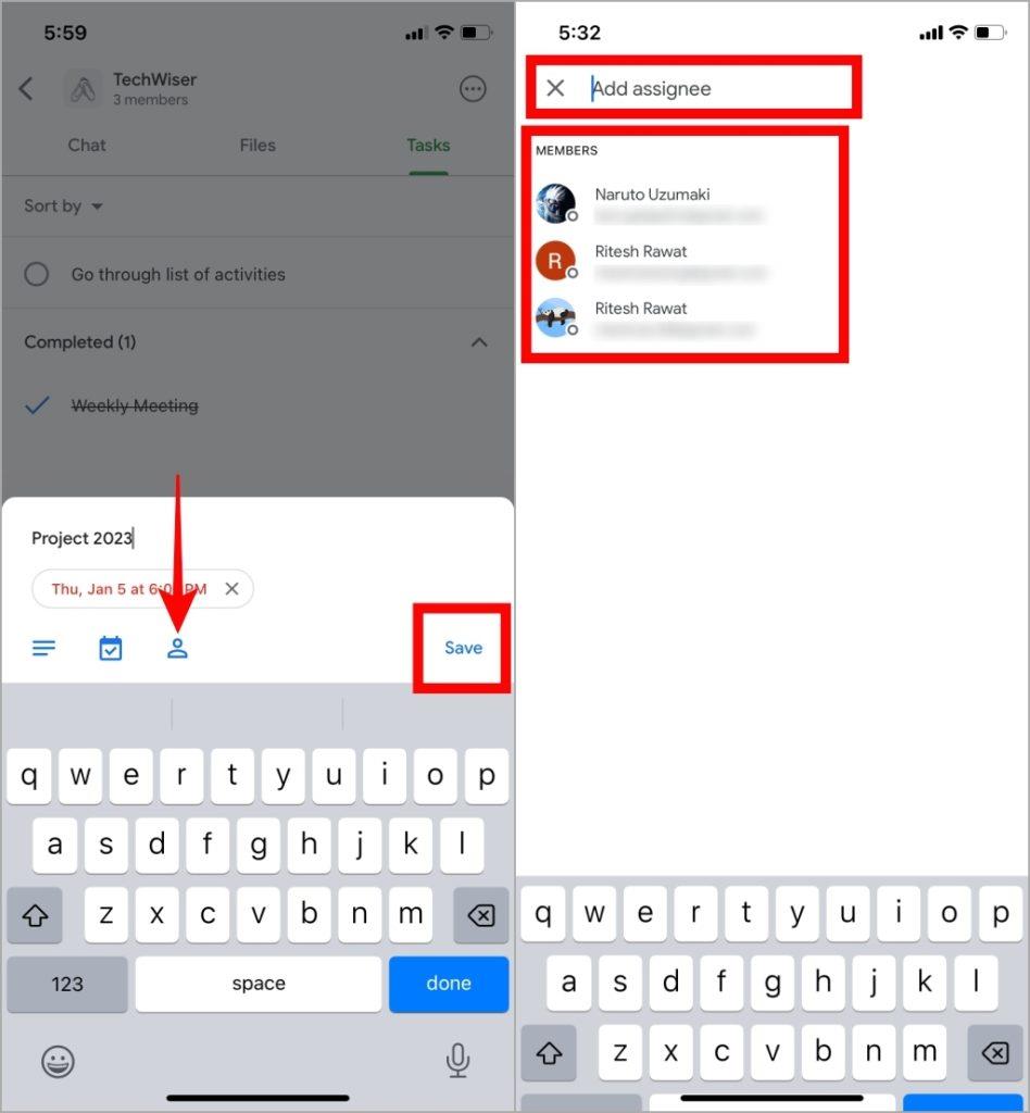 如何在行動裝置上的 Google Chat 中建立空間