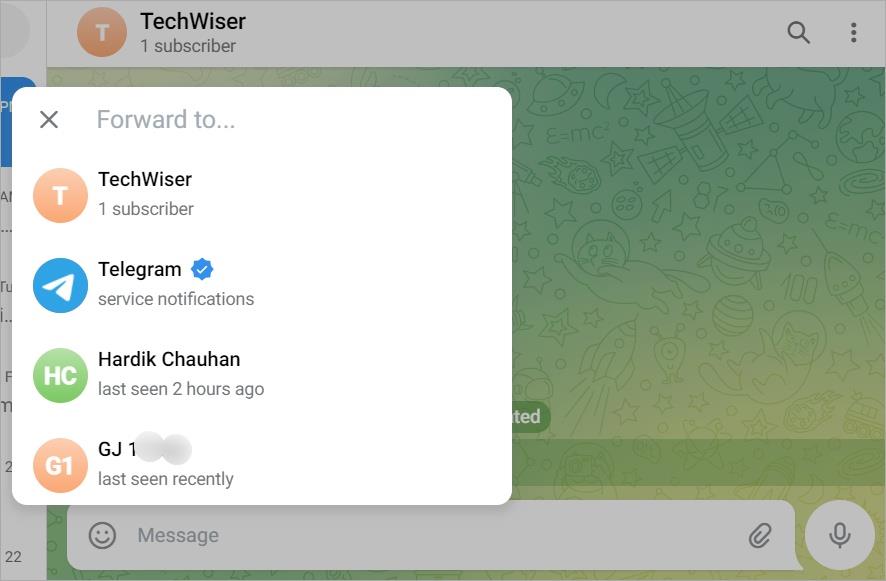 如何複製 Telegram 個人資料、群組、頻道、訊息鏈接
