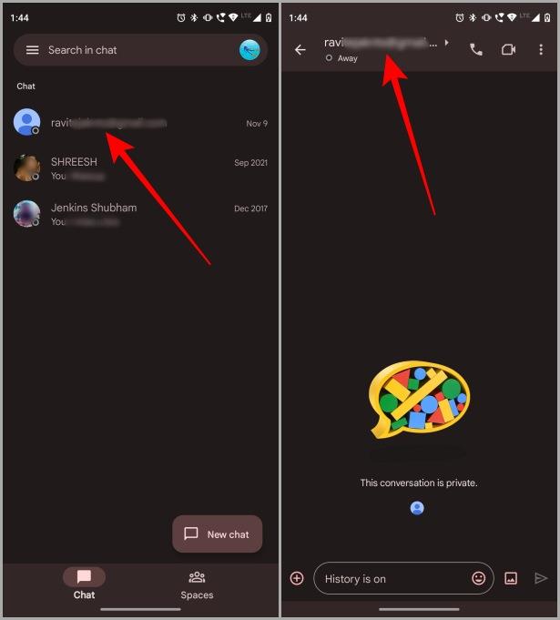 如何在網路和行動裝置上封鎖、舉報和取消封鎖 Google Chat 中的某人