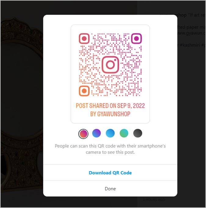 如何為 Instagram 個人資料、捲軸和貼文建立二維碼